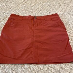 Columbia Active Skirt Skort Sz 10 Rust Color